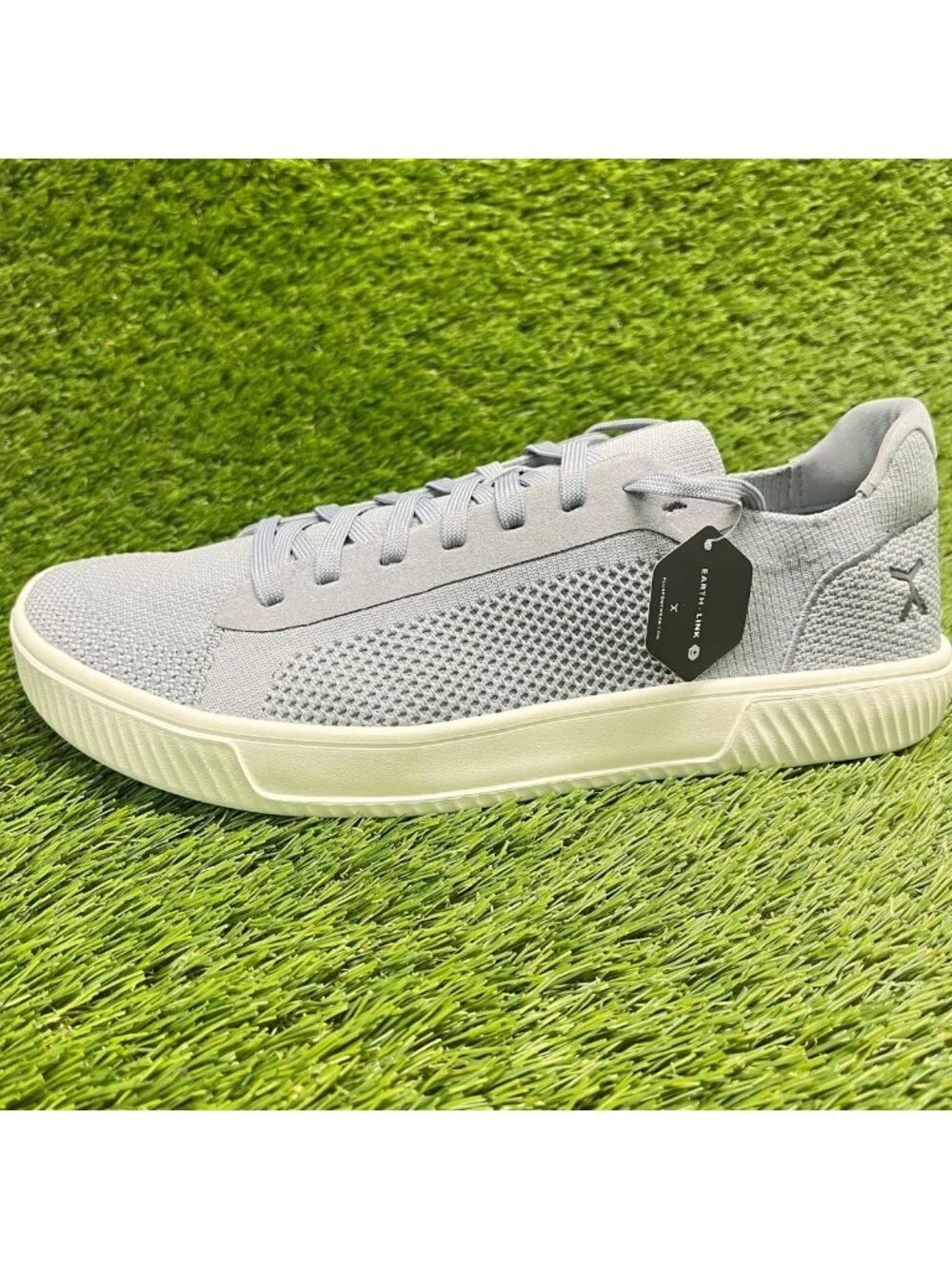 Flux Footwear Adapt Trainer Gray White Mens Size 11 Athletic Knit Shoes Sneakers